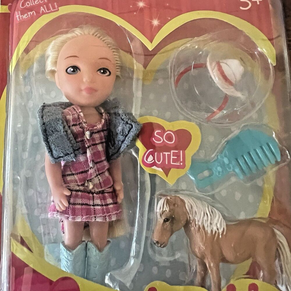 Sweet & Petite Fashionplay Doll & Horse Playset By Parade Kids New Blonde Hair - Picture 3 of 8